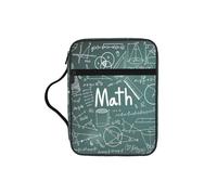 OXbnmm Formulas Shapes Theory Math Lesson Word Printed Bible Cover Case, Protective Travel Organizer for Journal, Portable Church Book Bag