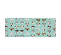 OXbnmm Funny English Bulldog Oversized Desk Pad, Thick Base Mat, Ergonomic Comfort Pad for Precision Mouse Control