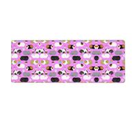 OXbnmm Guinea Pigs and Cupcakes Oversized Desk Pad, Thick Base Mat, Ergonomic Comfort Pad for Precision Mouse Control