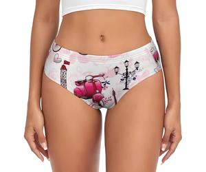 OXbnmm Paris Eiffel Tower France No Show Panties Women'S Briefs Seamless Comfortable Underwear Everyday Soft Breathable Black
