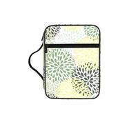 OXbnmm Petals Garden Leaves Printed Bible Cover Case, Protective Travel Organizer for Journal, Portable Church Book Bag
