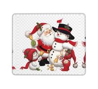 OXbnmm Santa Claus. Large Extended Mouse Pad With Lock Edge & Non-Slip Base, Thick Durable Desk Mat For Work
