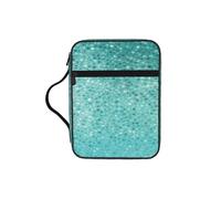 OXbnmm Small Dot Tiles Shape Printed Bible Cover Case, Protective Travel Organizer for Journal, Portable Church Book Bag