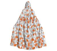 OXbnmm Triangles Patterns Adult Wizard Cloak Robe Costume,For Renaissance Festival Halloween Cosplay Larp Cape