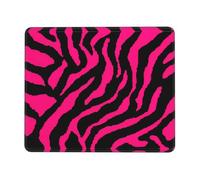 OXbnmm Zebra Tiger Leopard Red Large Extended Mouse Pad With Lock Edge & Non-Slip Base, Thick Durable Desk Mat For Work