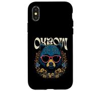 Oxbow Bear Wearing Sunglasses and Flowers Design Case for iPhone X/XS