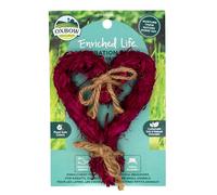 Oxbow Enriched Life Celebration Heart - Small Pet Toy - Perfect for Rabbits, Guinea Pigs, Hamsters