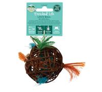 Oxbow Enriched Life Loco Ball - Rabbit Toys, Guinea Pig Toys, Hamster, Rabbit, Chinchilla, Rat, Chinchilla Cage Accessories, Guinea Pig Accessories for Cage