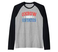 Oxbow Estates Arizona USA Classic Text Design Raglan Baseball Tee