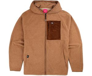 Oxbow - Men's casual Hoodet - Path Fullzip Hybrid Jacket Spice Brown Heather for Men - Size L Brown L