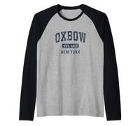 Oxbow New York NY Vintage Athletic Sports Design Raglan Baseball Tee