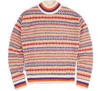 Oxbow - Women's high collar Jumper - Striped Jacquard Sweater Multicolore for Women - Size S - Orange Orange S