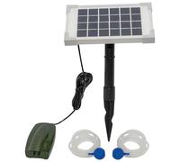 Oxbridge 2 Air Stone Aerator Pond Water 2.5W Aerator Oxygenator Solar Powered Oxygen Pump Garden, Aquarium Fish Tank