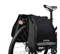 Oxford Pannier Bags C20 Double Bicycle Cycle Pannier Bag Luggage Black - 20L