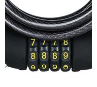 Oxc Combi Coil 12 Cable Lock 12 x 1500 mm Black