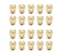 OXCANO 1/4-32 Gas Main JETS ASSORTMENT KIT The aperture size is:60 61 62 63 64 65 66 67 68 69,10 sets in total, 2 pcs per size,Thread size: 1/4"-32 Compatible with Holley Carburetor