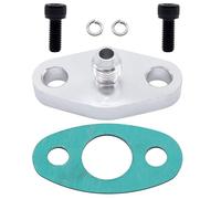 OXCANO 4AN Fitting Turbo Oil Feed Flange Adapter With Gasket For T3 T4 T04E GT42
