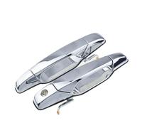 Oxektgb Car Outer Door Handle for Chevrolet for Avalanche for Silverado for Suburban 2 Pc Outside Door Handle Front Rear Left Right(2 Chrome Front LH RH)