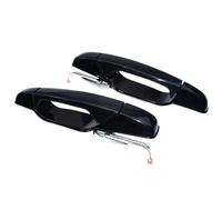 Oxektgb Car Outer Door Handle for Chevrolet for Avalanche for Silverado for Suburban 2 Pc Outside Door Handle Front Rear Left Right(2 Black Rear LH RH)