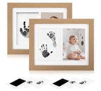 OXENKA 2Pcs Pet Paw Print Kit for Dogs, Dog Paw Print Kit with 2 Photo Frames & 2 Imprint Card, 8" x 10" Pawprint Family Keepsake Kit, Baby Footprint Handprint Kit, Perfect Family Keepsake Gift
