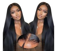 Oxeyegirl 14 Inch Straight Human Hair Wig for Black Women,9X6 Lace 200% Density Glueless Wigs Human Hair Pre Plucked Pre Cut,Wear and Go Glueless Wig Lace Front Brazilian Human Hair Wigs (36cm)