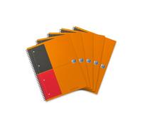 Oxford International Wirebound Notebook A4+ Perforated 160 Pages Orange 10010403