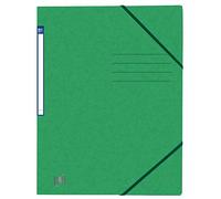 Oxford 10 x A4 Green Cardboard Corner Folders Without Flaps