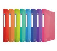Oxford 10 x A4 Plastic Collection Box Spine 2.5 cm 8 Colours