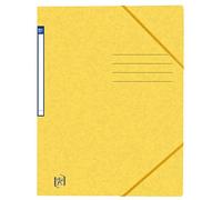 Oxford 10 x A4 Yellow Cardboard Corner Folders Without Flaps