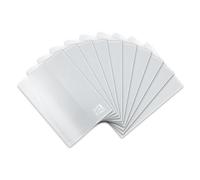 Oxford 10 x A6 Clear Clear Plastic Notebook Covers