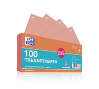 Oxford 100 x Coloured Cardboard Divider Strips - Red