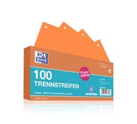 Oxford 100 x Coloured Cardboard Dividers - Orange
