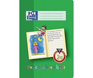 Oxford 100050092 Story Pad / A4 / Line Style 2G Class 2 Learning System / 16 Sheets / 90 g/m² Optic Paper/Pack of 10 / Green
