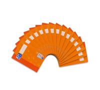 Oxford 100050409 Exercise Book A5 Line Style 7 Squared 7mm 16 Sheets 90 g/m² Optic Paper Pack of 15 Orange