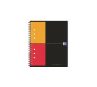 Oxford 100102880 Notepad Grey Orange Red A5+ Squared 80 Sheets