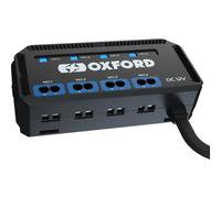 Oxford Motorcycle 12V Fuse Box with Relay. Quick Wiring 4-Way Fuse Holder with Indicator Lights & 5A Fuse for Motorcycle, Motorbike Headlights, Navigation, Phone Holder, Charger, Heated Grips etc.