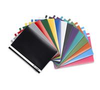 Oxford 14 x A4 Plastic File Folders Assorted Colours 14 Colours