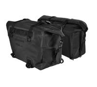 Oxford 16L Polyester Pannier Rack Bag for Motorbike Bicycle Soft Roll Top 16L Capacity 40x53x17cm Black