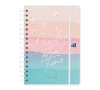 Oxford, 2022 2023 Week to View Diary, A5 (15 x 21 cm), Extra Covers, Sheet Stickers, Spanish, Oxford & Me "One Day" Design - Old Model, Year 2022