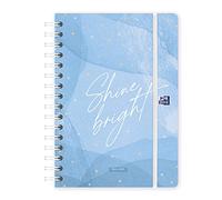 Oxford, 2022 2023 Week to View Diary, A5 (15 x 21 cm), Extra Covers, Sheet Stickers, Spanish, Oxford & Me "Shine" Design - Old Model, Year 2022