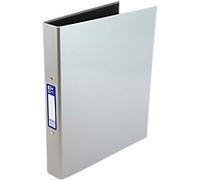 OXFORD 25 mm Ring Binder Cardboard, Paper A4+ 2 Rings Silver Classy