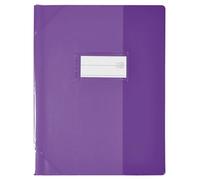 OXFORD 25 Strong Line PVC Notebook Covers 17 x 22 cm Translucent 15/100 Purple