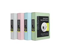 Oxford 3 Ring Binders, 1.5 Inch ONE-Touch Easy Open D Rings, 3-Sided View Binder Covers, Xtralife Hinge, Non-Stick, PVC-Free, Natural Pastels, 375-Sheet Capacity, 4 Pack (79918)