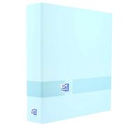Oxford, 4 Ring Binder A4+, Extra Cover, Spine 40 mm, Pastel Blue