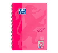 OXFORD 400086496 Notepad Touch A4 80 Sheets Squared with Double Margin Pink Notepad Notepad School Pad