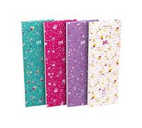 Oxford 400111054 Forme Floral Shopping Planner Pack of 10 Lined Pads with 80 Sheets Each in 3 Colours