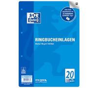 Oxford 400131444 Ring Binder Inserts A4 50 Sheets Line Style 20 Blank Without Line Style 90 g/m² Paper SCRIBZEE Compatible