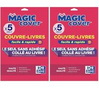 Oxford 5 Sheets Book Cover Magic Cover A4 PVC Smooth Thickness 9/100 Colourless (Pack of 2)