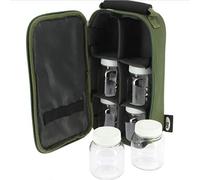 Oxford 6 Pot Glug Dip Bait Carp Fishing Bag - Green
