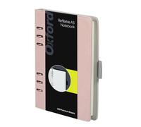 Oxford 6-Ring Professional Notebook, 7 x 9 Inch, Refillable Notebook, Writing Journal, Ivory Paper, 100 Sheets, Blush Pink Faux Leather Cover (90005)